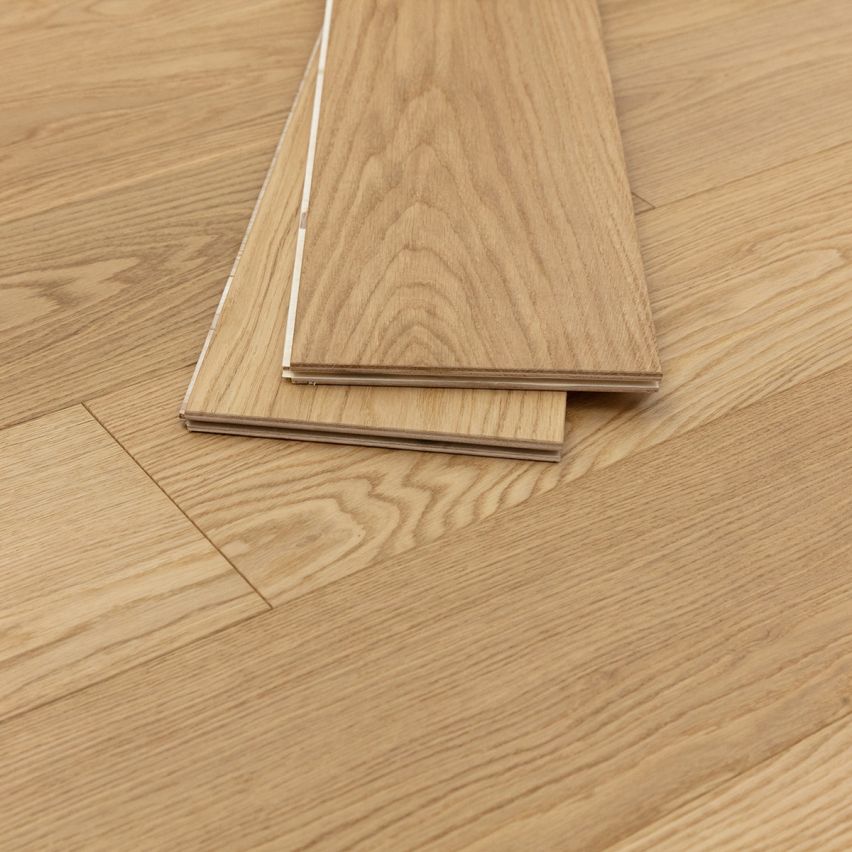 Wire Brushed Terrazza White Oak Flooring - 7.5