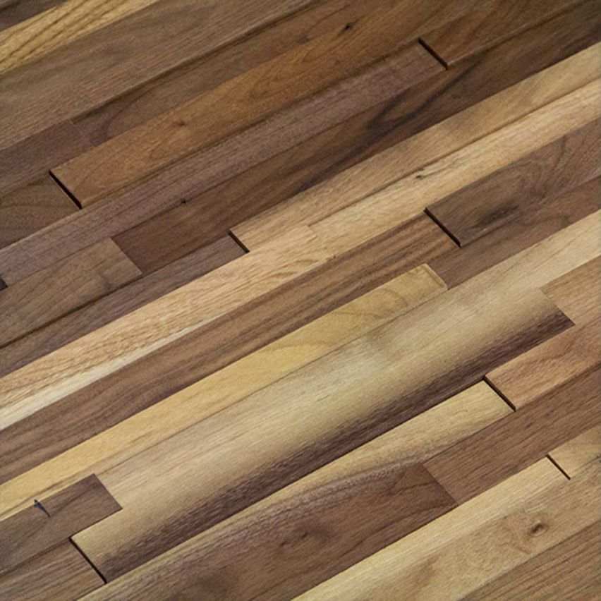 3D Textured Natural Walnut Walling 7.9