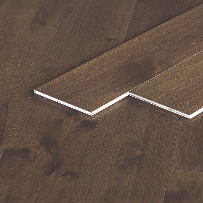 Wire Brushed Yellowstone Hickory Flooring - 7.5