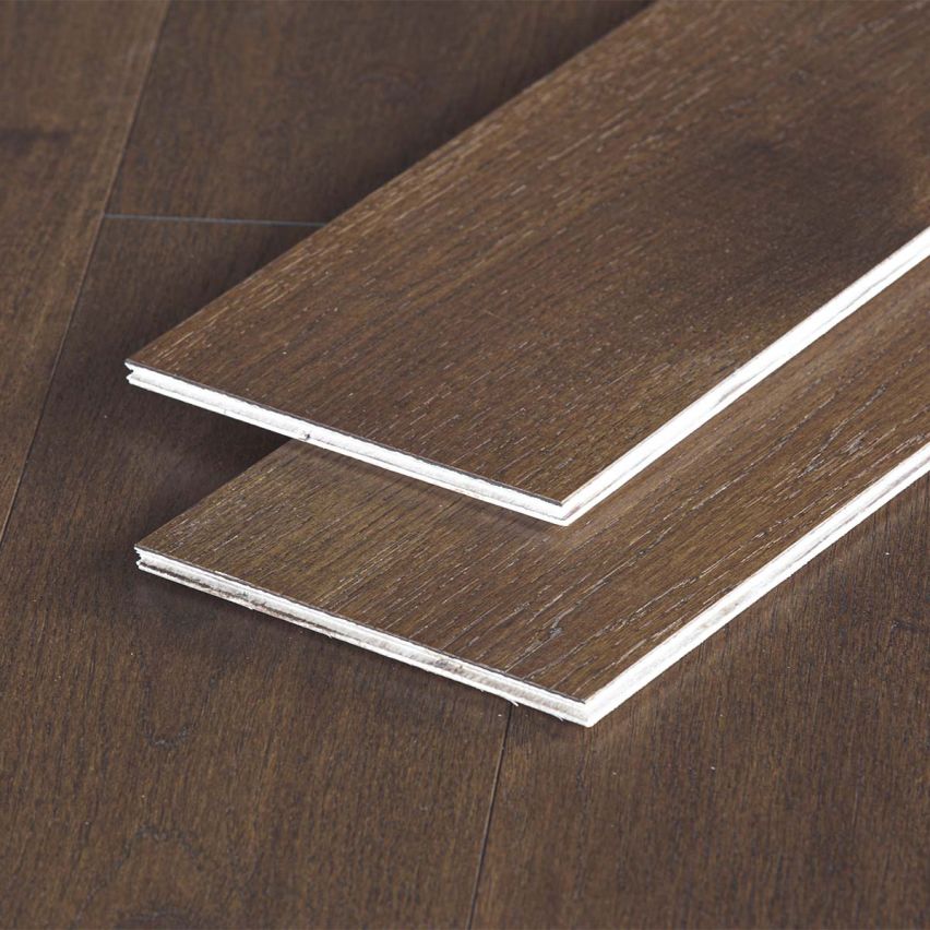 Wire Brushed Yellowstone Hickory Flooring - 7.5