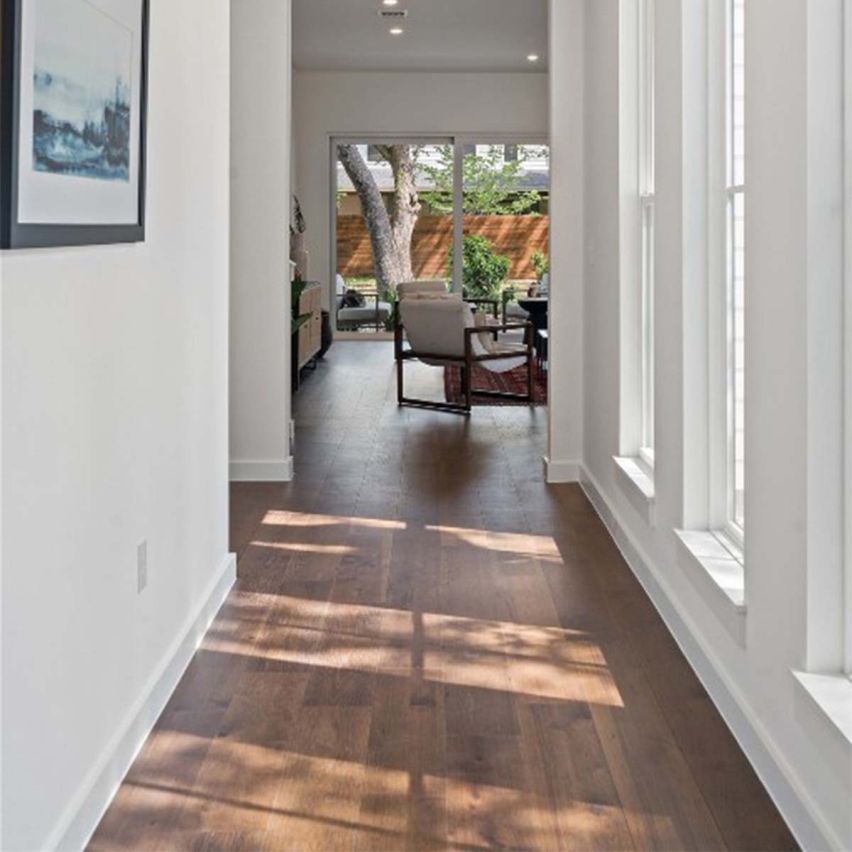 Wire Brushed Yellowstone Hickory Flooring - 7.5