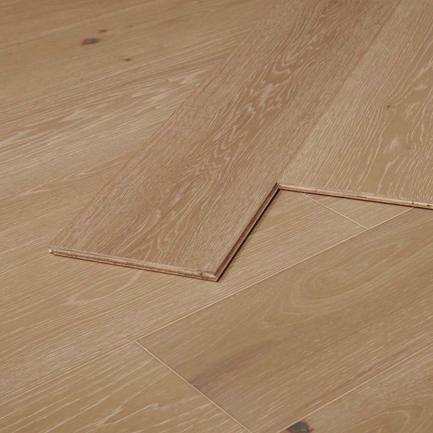 Wire Brushed Zion Hickory Flooring - 7.5
