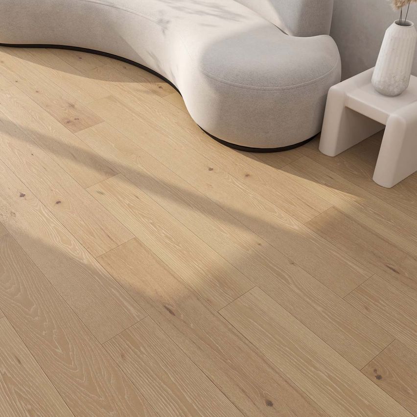 Wire Brushed Zion Hickory Flooring - 7.5