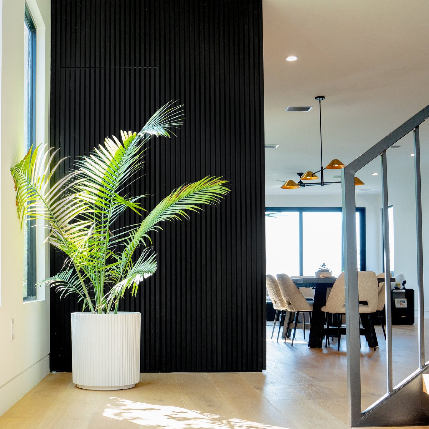 Noir White Oak Acoustic Slat Panels 94.5"