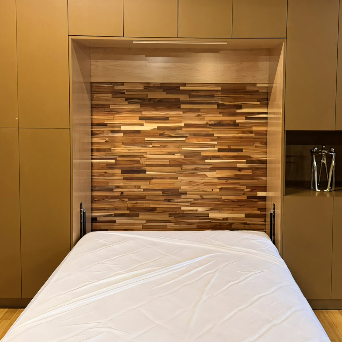 Natural Acacia 3D Stacked Panels