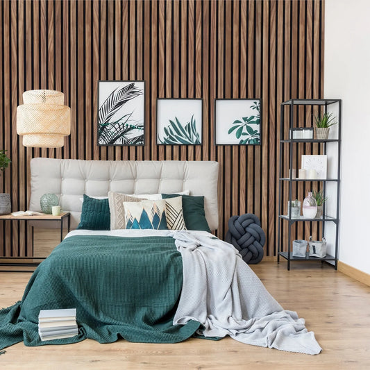 AFD South American Walnut Extra Wide Acoustic Slat Panels