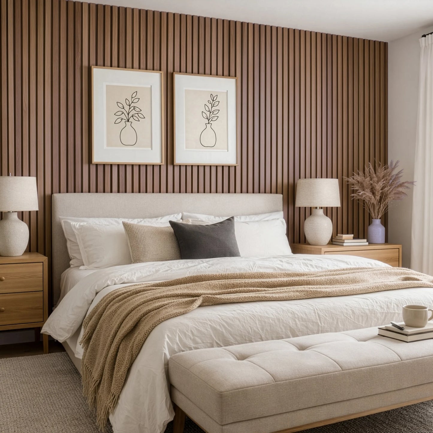 AFD South American Walnut Extra Wide Acoustic Slat Panels