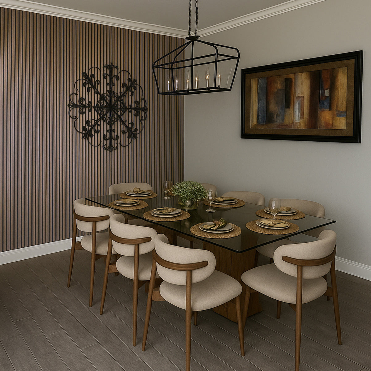 Sandal Walnut Acoustic Slat Panels 94.5"