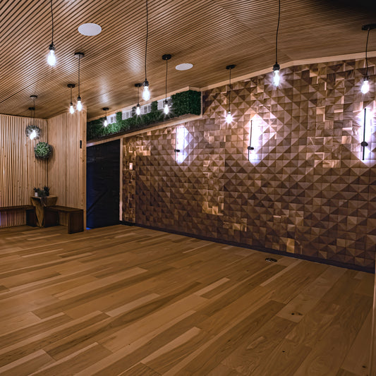 Natural Walnut 3D Diamond Panels