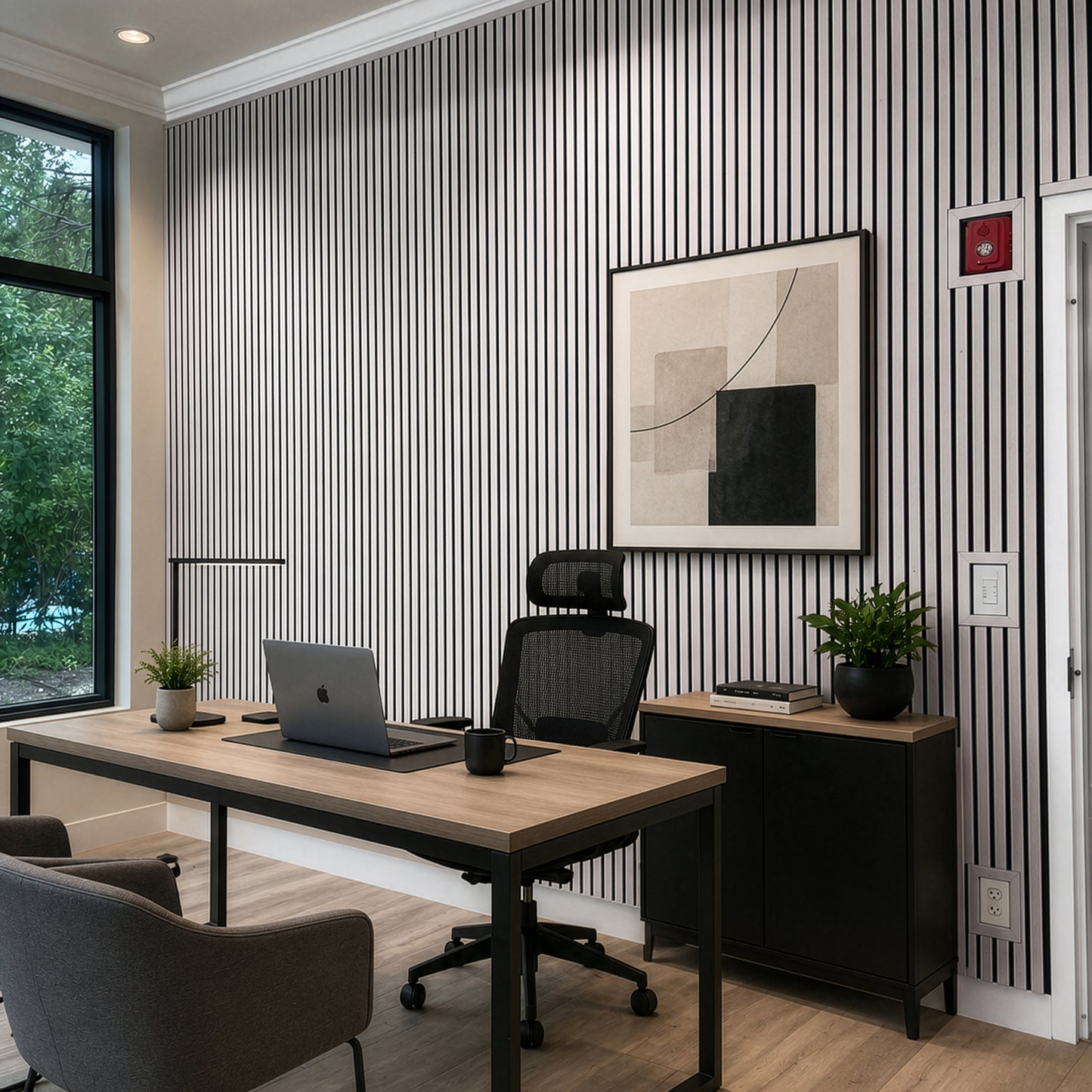Beachfront Oak Acoustic Slat Panels 120"