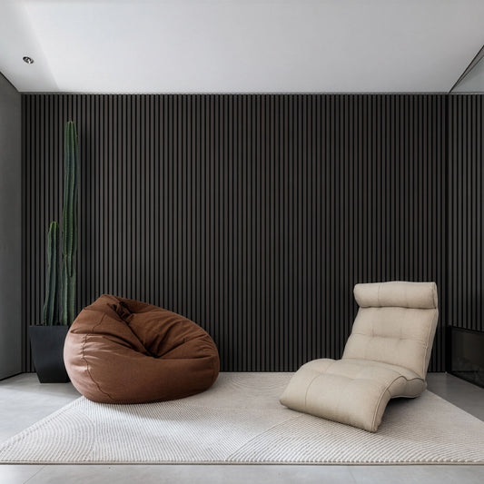 AFD Luxury Black Oak Acoustic Slat Panels 108.2"