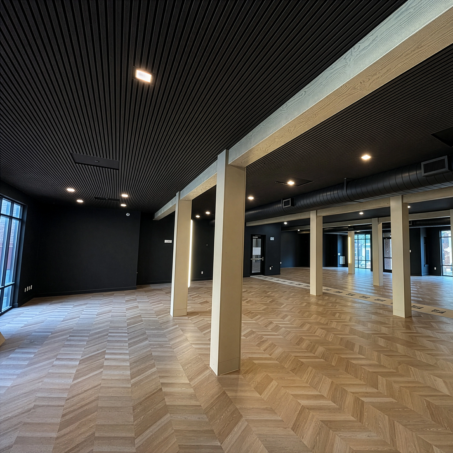 AFD Luxury Black Oak Acoustic Slat Panels 108.2"