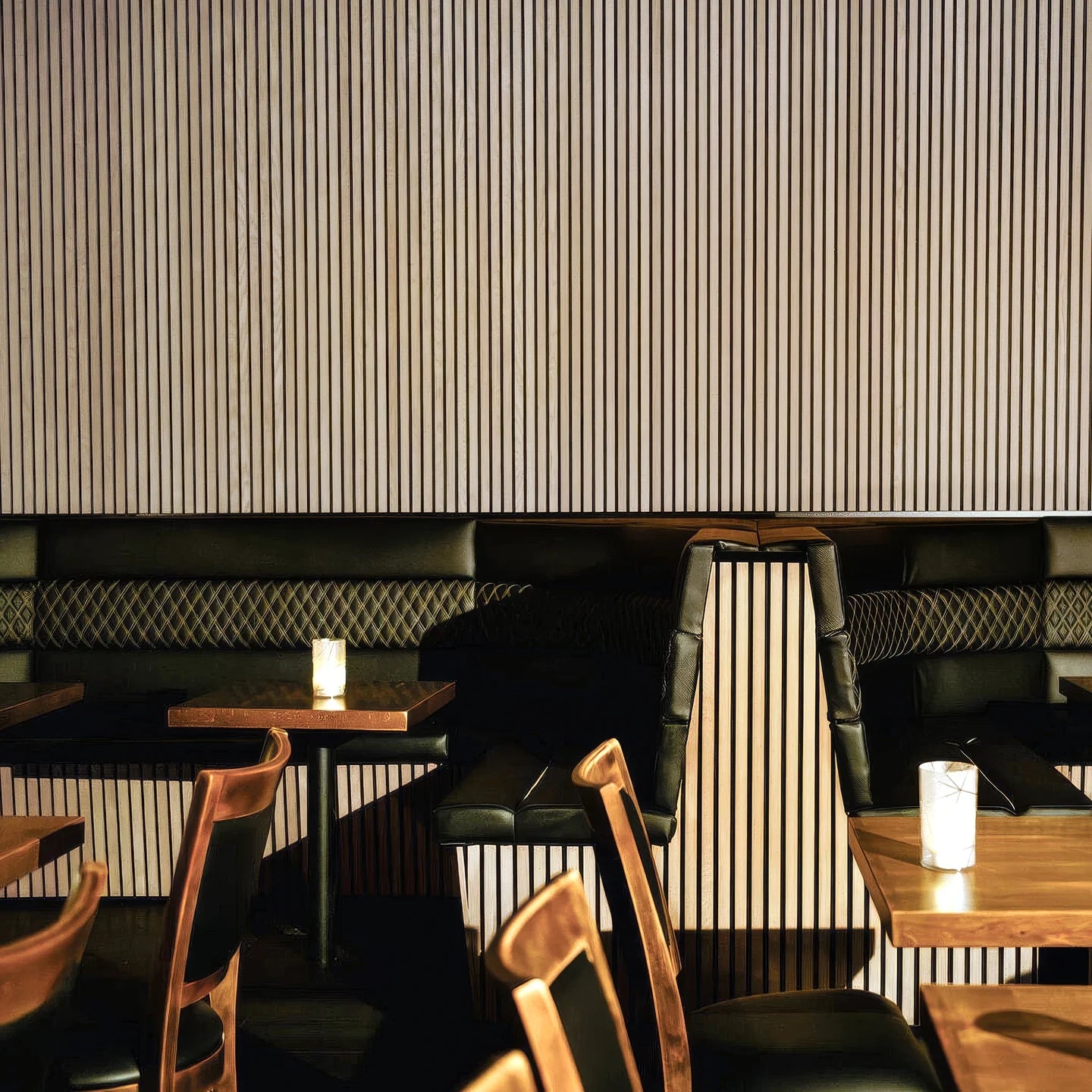 Unfinished Oak Acoustic Slat Panels