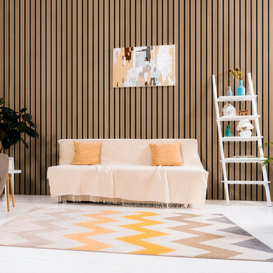 AFD Zebra Wood Extra Wide Acoustic Slat Panels