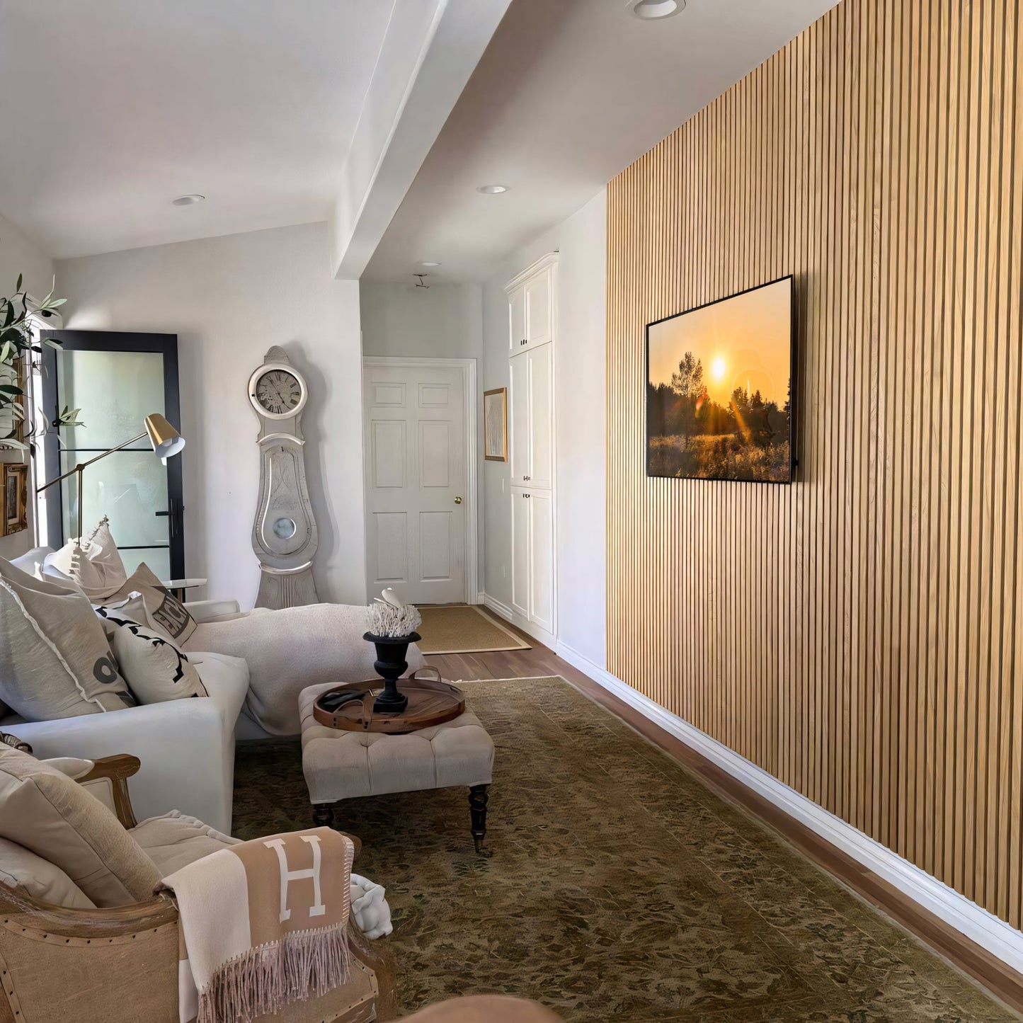 Natural Oak Acoustic Slat Panels 120"