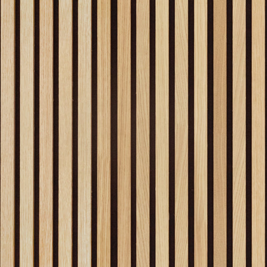 Natural Oak Acoustic Slat Panels 120"