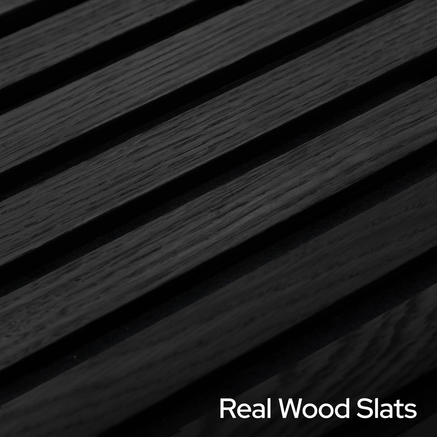 Noir White Oak Acoustic Slat Panels 94.5"