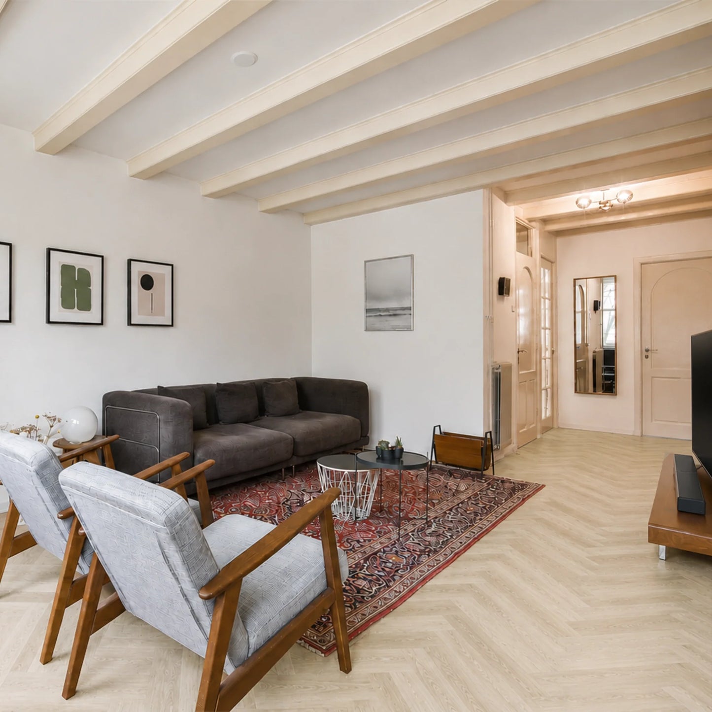 Unfinished Herringbone White Oak