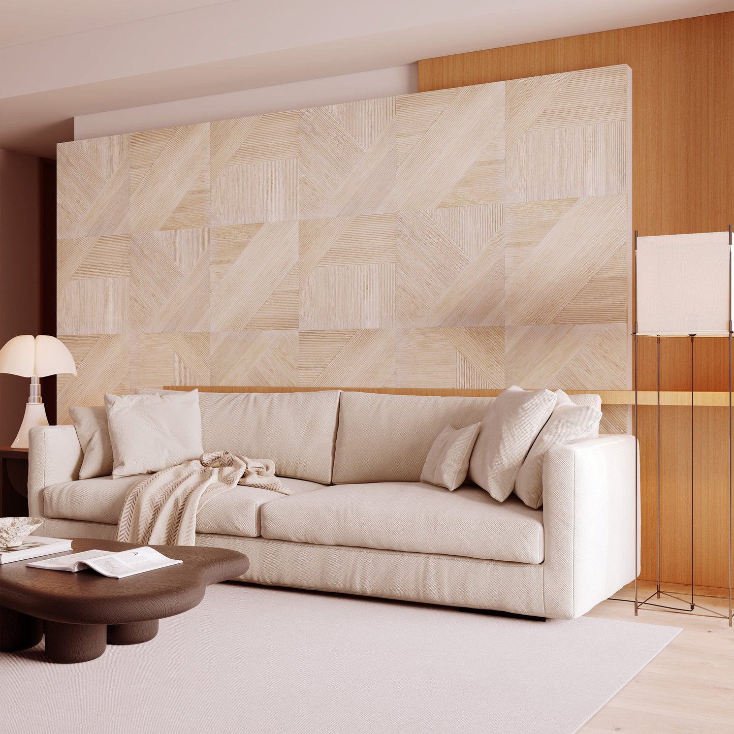 Natural Ash Wood Wall Panel