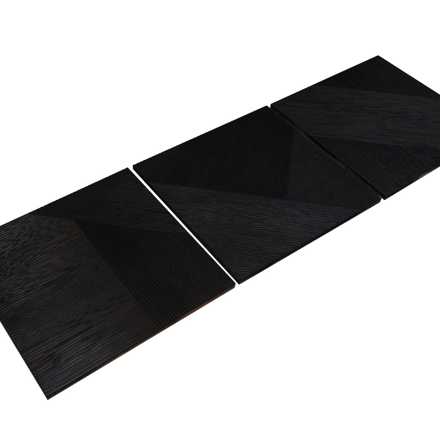 Carbonized Ash Wood Wall Panel