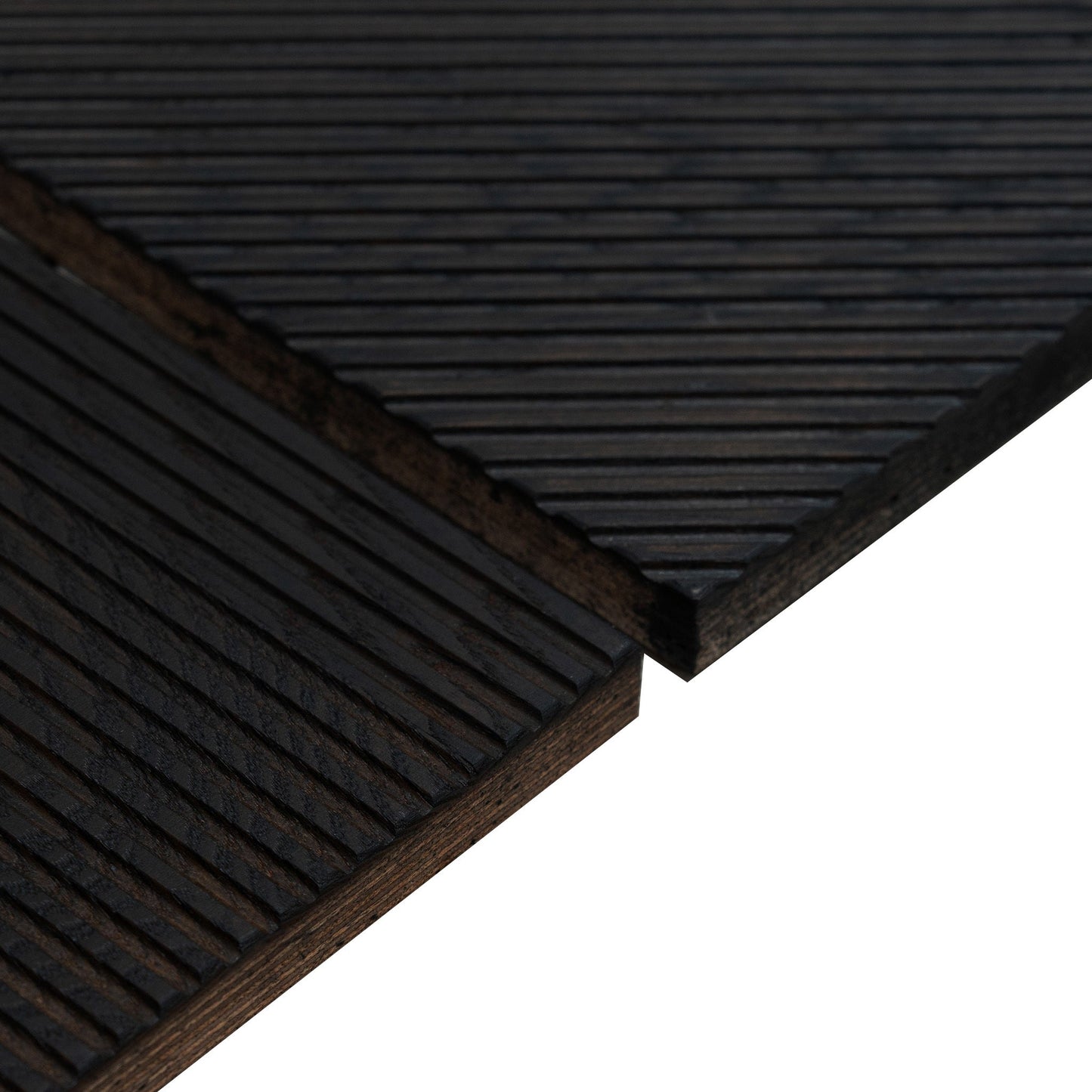 Carbonized Ash Wood Wall Panel