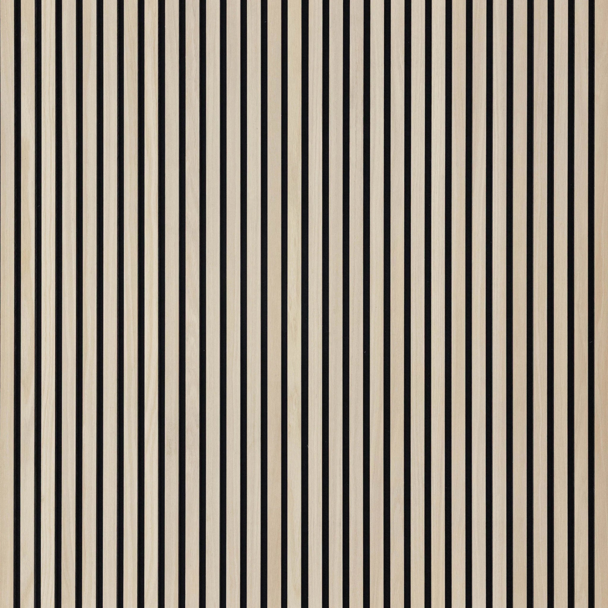 Raw Natural Oak Acoustic Slat Panels 120"