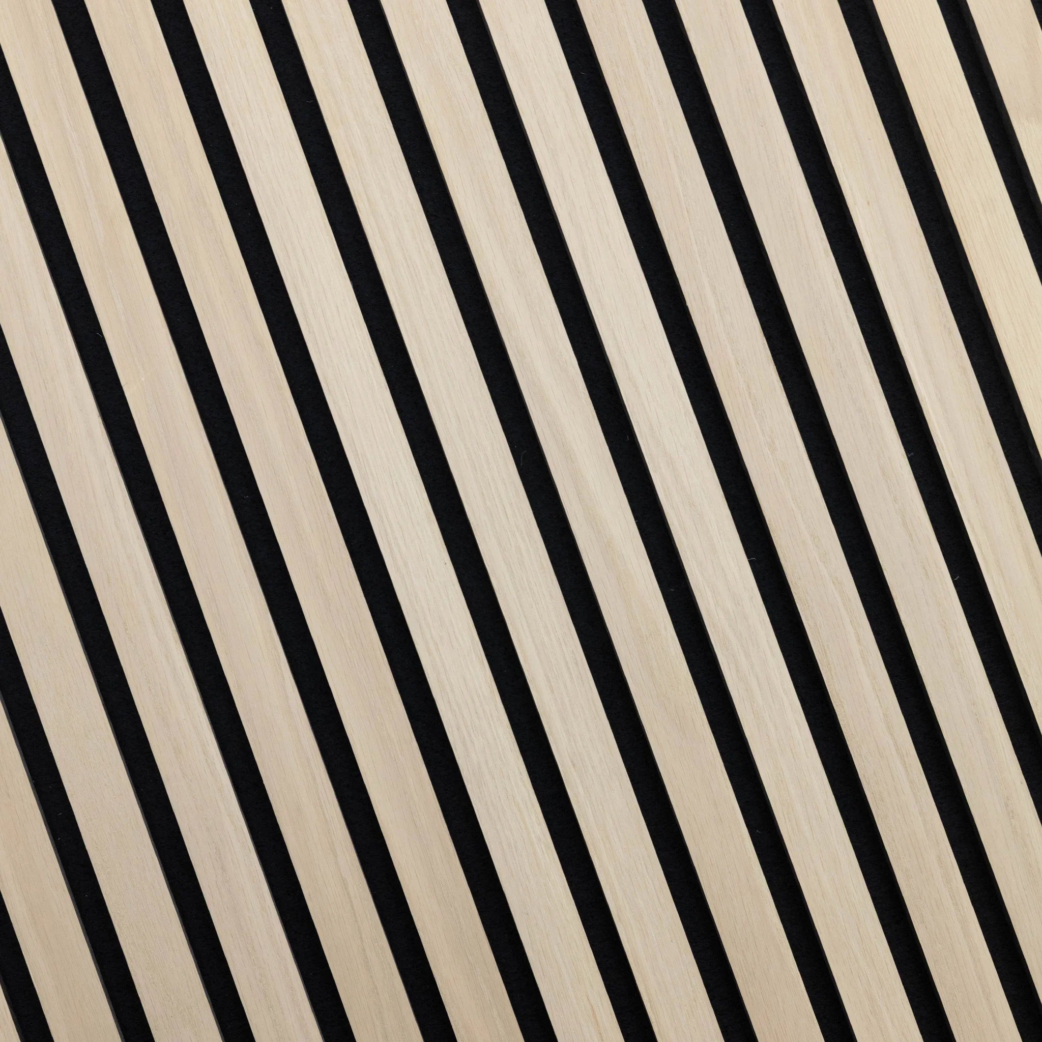 Raw Natural Oak Acoustic Slat Panels 120"