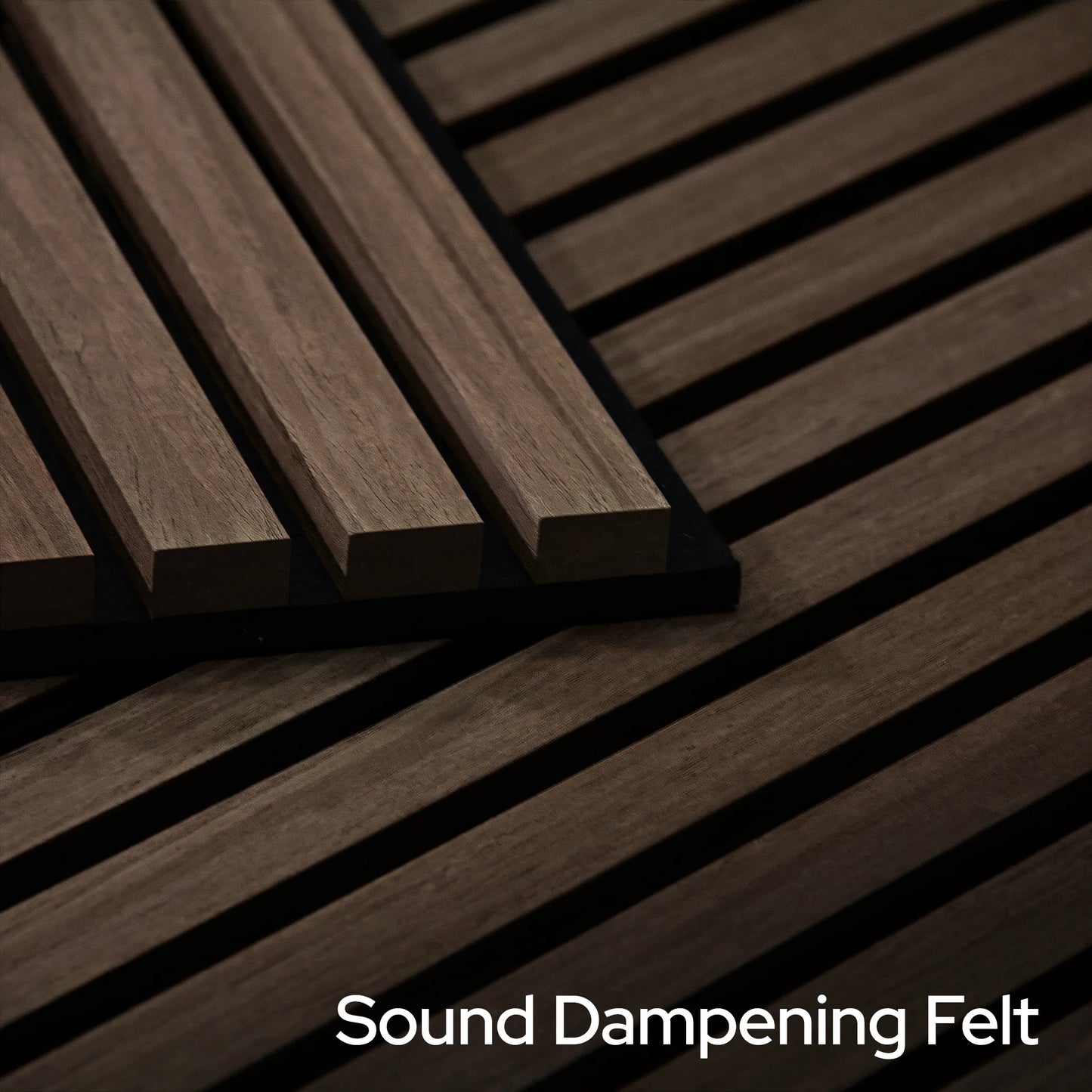 Toasted Walnut Acoustic Slat Panels 94.5"