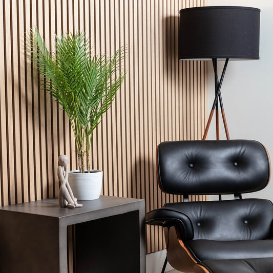 Parchment Oak Acoustic Slat Panels 94.5"