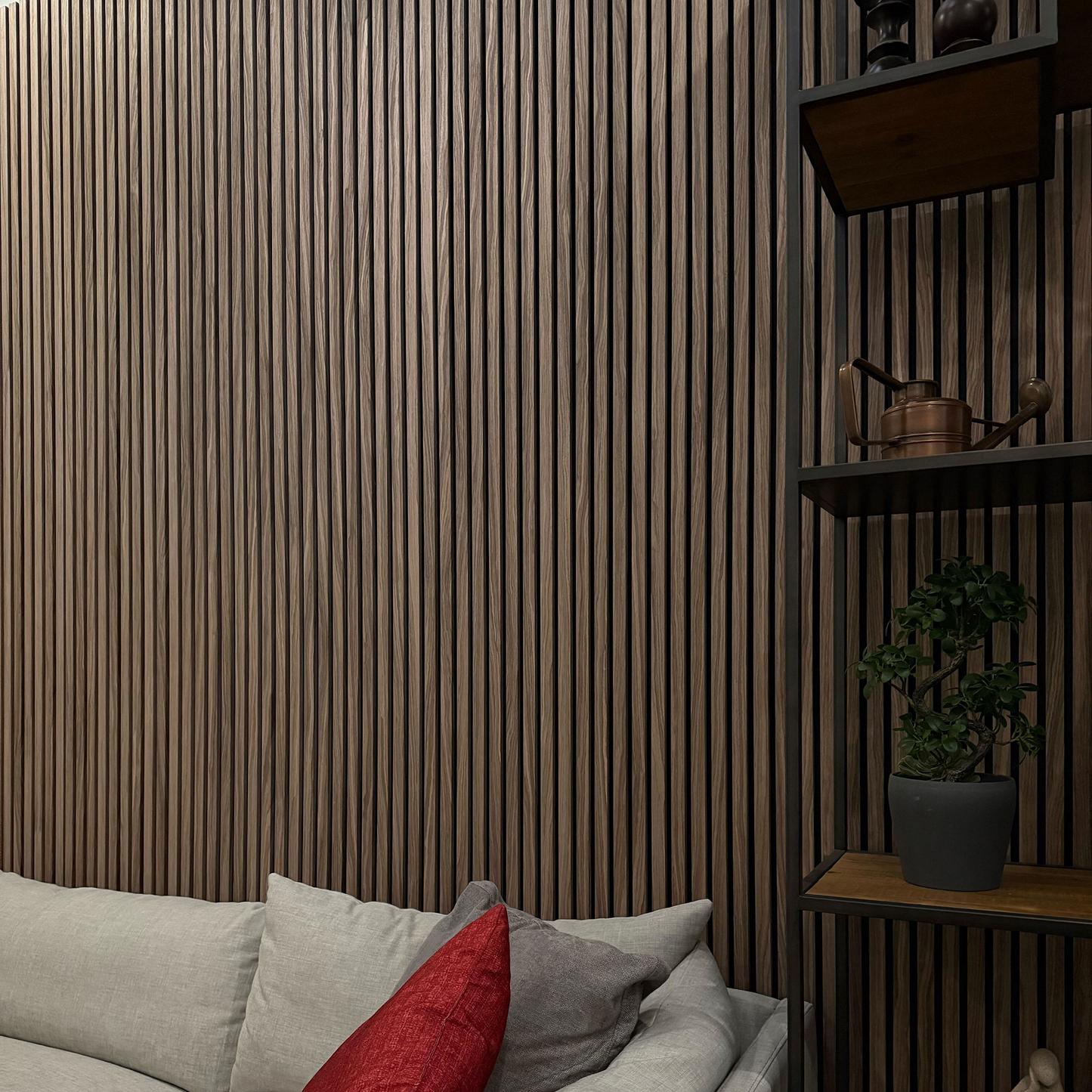 Sandal Walnut Acoustic Slat Panels 94.5"