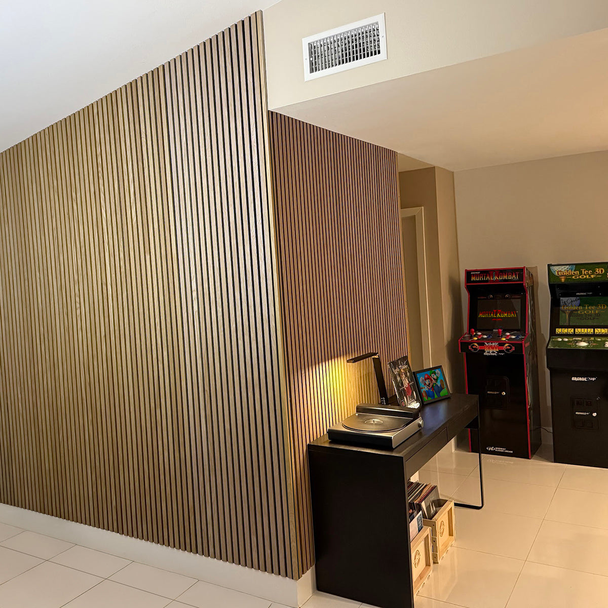Natural Oak Acoustic Slat Panels 94.5"