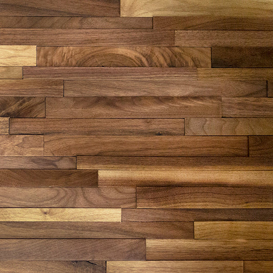 Natural Walnut 3D Stacked Panels